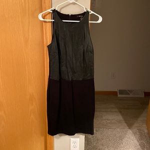 Womens faux leather dress